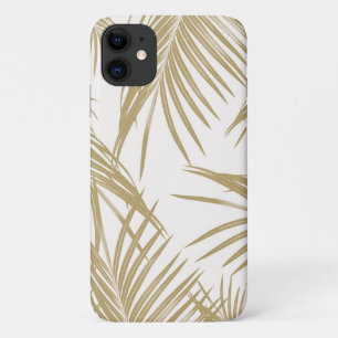 Gold Palm Leaves Dream #1 #tropical iPhone 11 Case