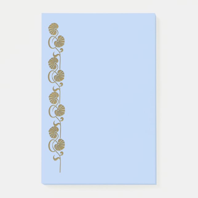 "gold" palm post-it notes (Front)