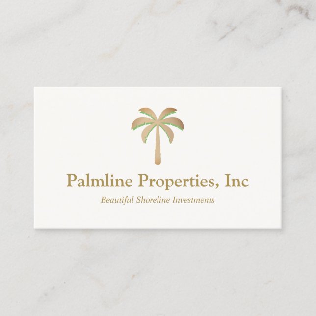Gold Palm Tree Beach Front Real Estate  Calling Ca (Front)