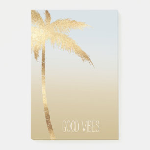 Gold Palm Tree Ombre Post-it Notes