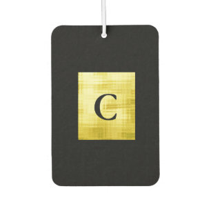 Gold Panelled Black-II Car Air Freshener