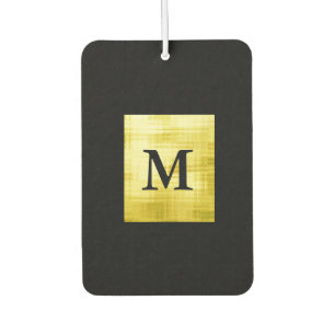 Gold Panelled Black-II Car Air Freshener