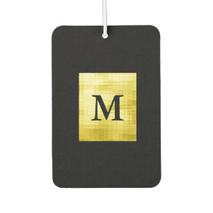 Gold Panelled Black-II Car Air Freshener