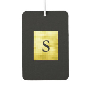 Gold Panelled Black-II Car Air Freshener