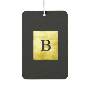 Gold Panelled Black-II Car Air Freshener