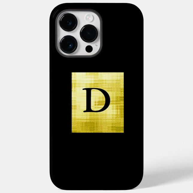 Gold Panelled Black-II Case-Mate iPhone Case (Back)