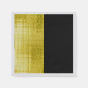 Gold Panelled Black  Napkin