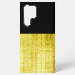 Gold Panelled Black   Samsung Galaxy Case