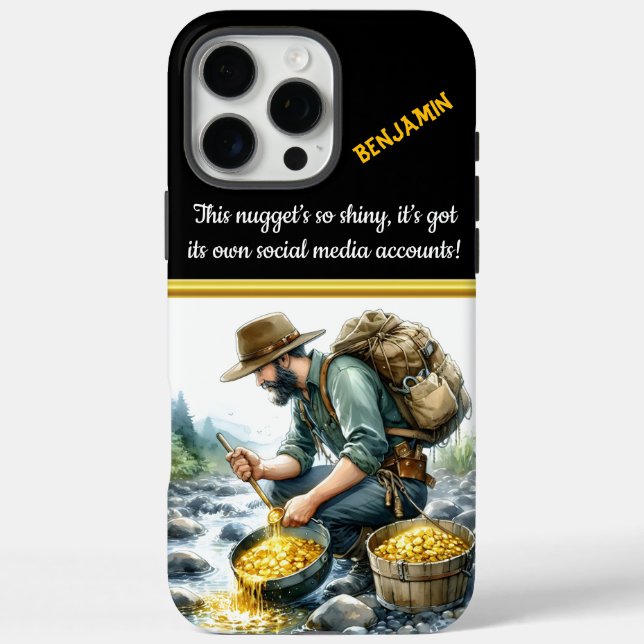 Gold panning adventure at the river's edge Case-Mate iPhone case (Back)