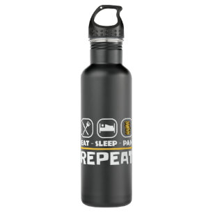 Gold panning prospecting East Sleep Pan Repeat 710 Ml Water Bottle