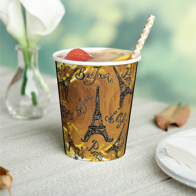 Gold Paper Cups (Insitu)