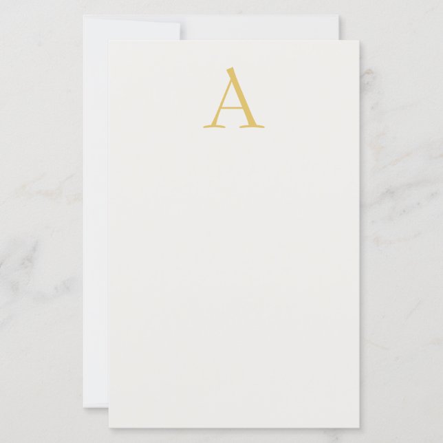 Gold & Pastel Colour Monogram Professional Initial (Front)