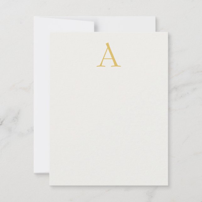 Gold & Pastel Colour Monogram Professional Initial Card (Front)