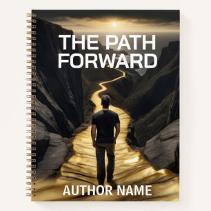Gold Path Journey Book Cover Inspiration Notebook