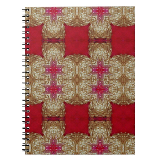 Gold pattern cement wall closeabstract, ancient, a notebook (Front)