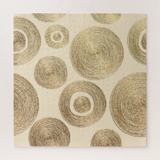 Gold pattern: shiny abstract luxury design jigsaw puzzle