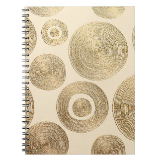 Gold pattern: shiny abstract luxury design notebook