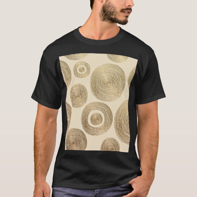 Gold pattern: shiny abstract luxury design T-Shirt (Front)