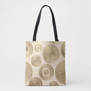 Gold pattern: shiny abstract luxury design tote bag