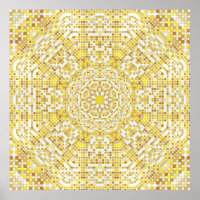 Gold pattern texture with golden mosaics in the By