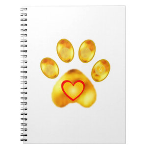 Gold Paw Notebook