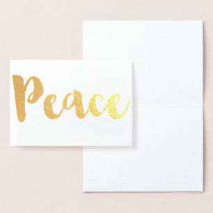 Gold Peace Foil Card