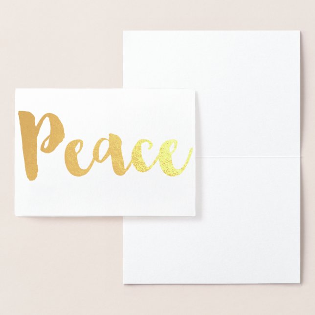 Gold Peace Foil Card (Display)