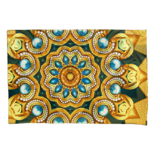 Gold Pearl Decorative Frame Illustration Pillowcase