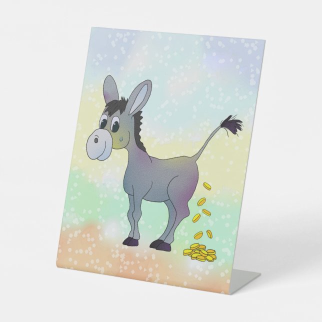 gold pedestal sign (Front)