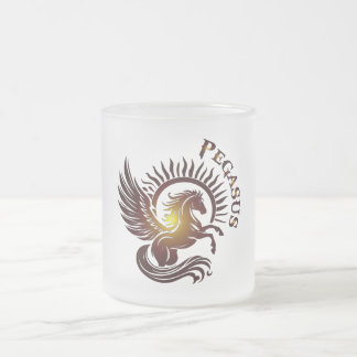 Gold Pegasus2 Glass Mug