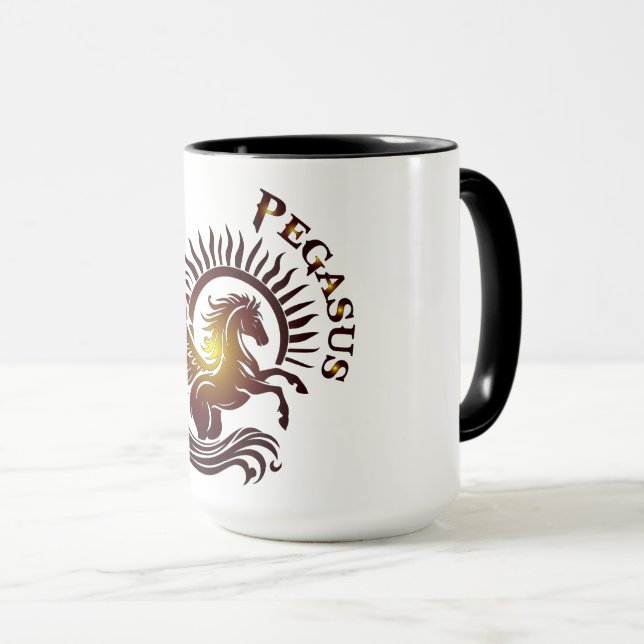 Gold Pegasus2 Mug (Front Right)