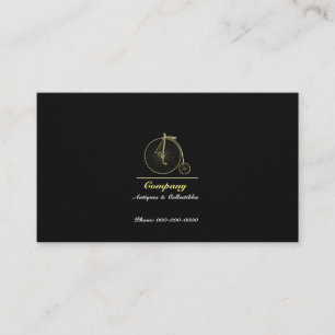 Gold Penny Farthing Business Card