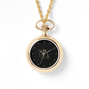 Gold Penny Farthing Watch