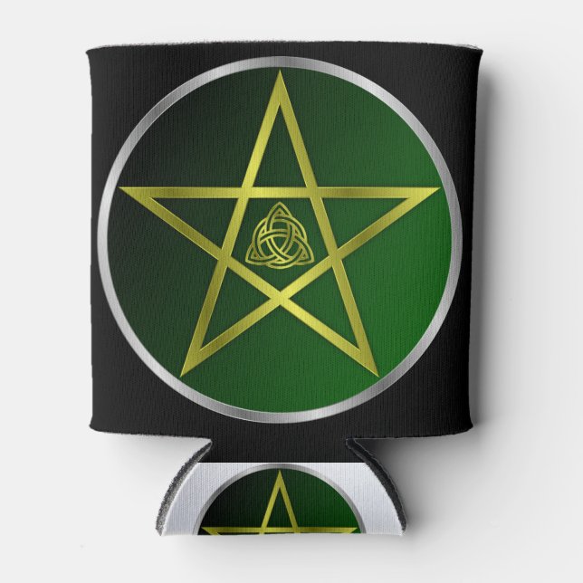 Gold pentacle can cooler (Front)