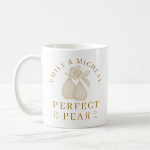 Gold Perfect Pear Bridal Shower Mug