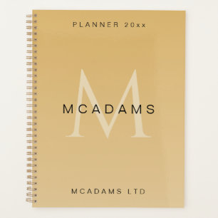 Gold Personalised Business  Planner