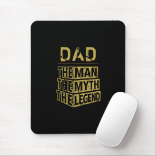 Gold Personalised Name The Man The Myth The Legend Mouse Mat