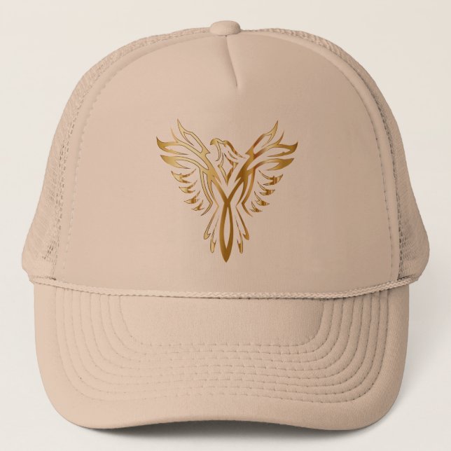 Gold Phoenix rises Trucker Hat (Front)