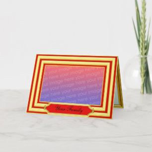 Gold Photo Frame Card