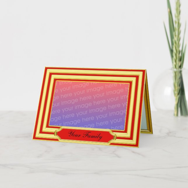 Gold Photo Frame Card (Front)