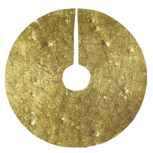 Gold Photography Brushed Polyester Tree Skirt