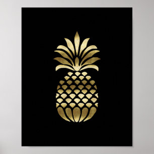 GOLD PINEAPPLE art print