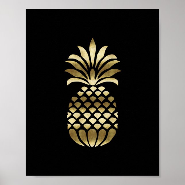 GOLD PINEAPPLE art print (Front)