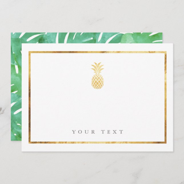 Gold Pineapple insert card (Front/Back)