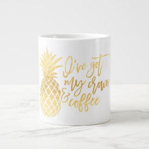 Gold Pineapple Jumbo Mug