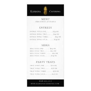 Gold Pineapple Menu Price