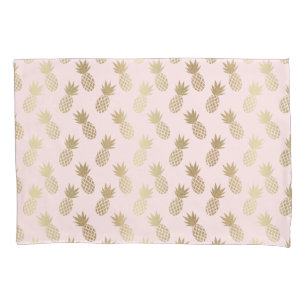 Gold Pineapple Pattern Pillowcase