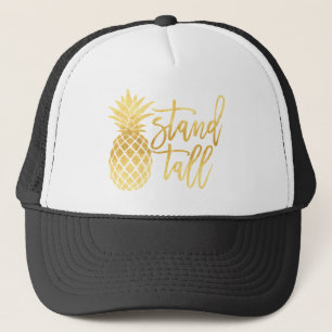 Gold Pineapple Stand Tall Trucker Hat