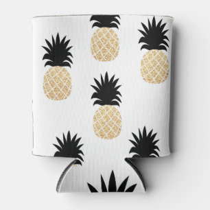 Gold Pineapples: Summer Seamless Can Cooler