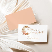 Gold pink boho moon how big is mummy's belly